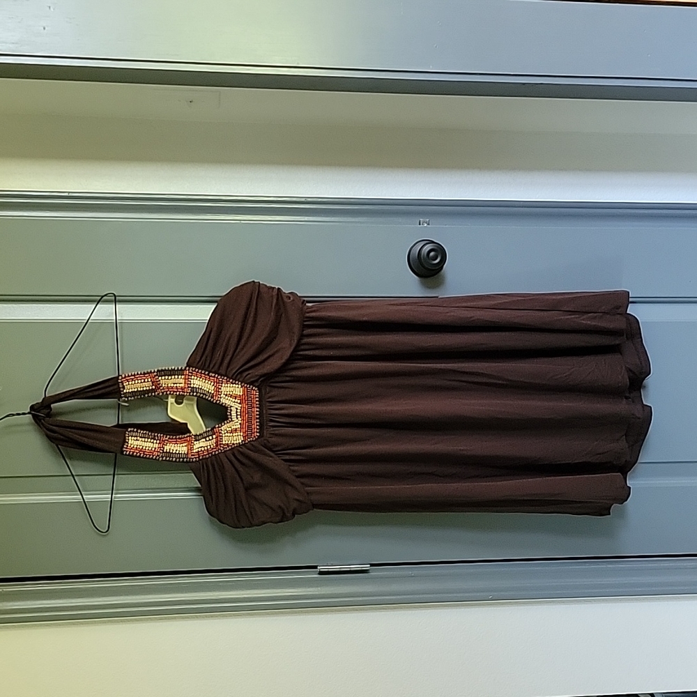 Bailey Blue, Size Large, Brown dress